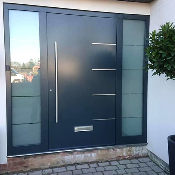 Front Door with letter-plate