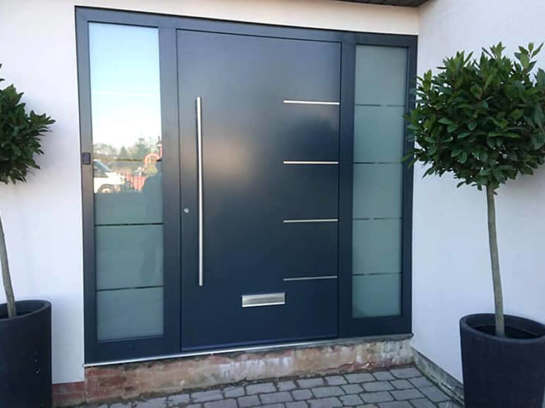Front Door with letter-plate