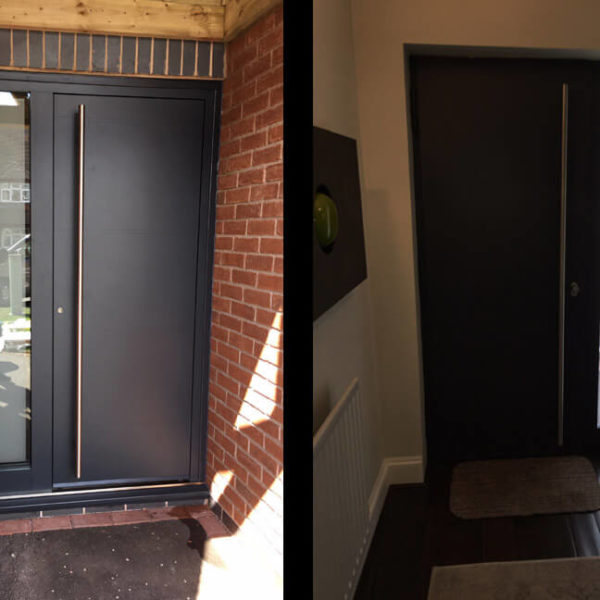 Ryterna front door design 200 with matt glazed sidelight