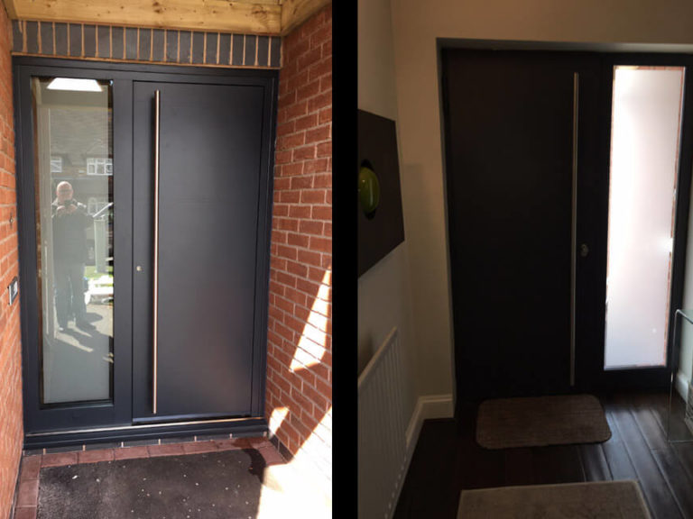 Ryterna front door design 200 with matt glazed sidelight