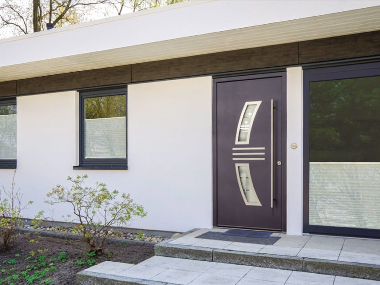 Custom 'sails' design front door