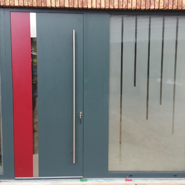 Ryterna front door 803 design with custom glazed sidelights