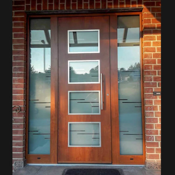 Custom design aluminium front door