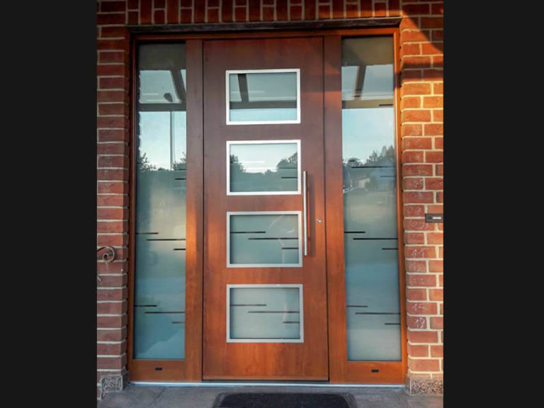 Custom design aluminium front door