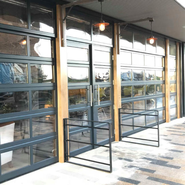 Glazed sectional garage doors (1)