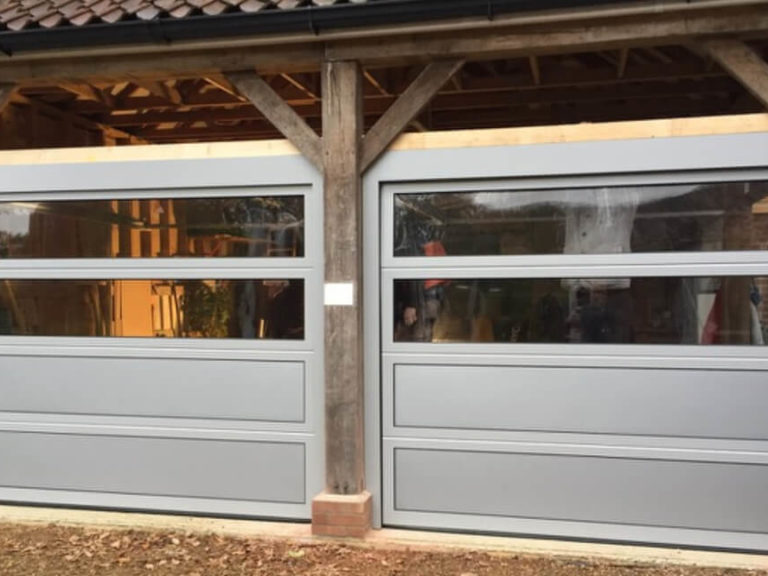 Glazed sectional garage doors (5)