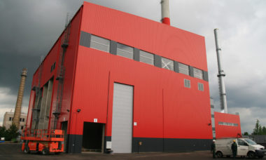 Industrial door 4x11 with direct drive gear