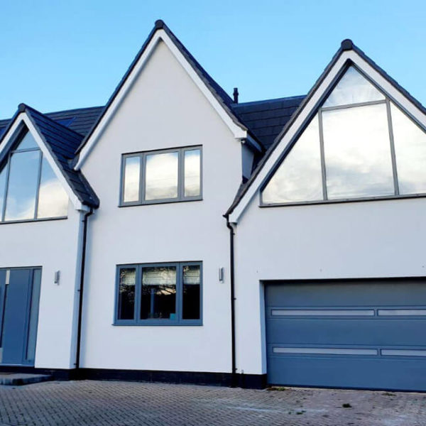 Matching design front & garage doors