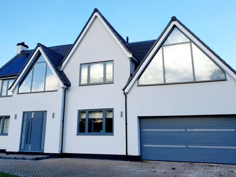 Matching design front & garage doors