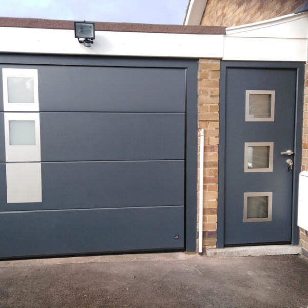 Matching design front & garage doors