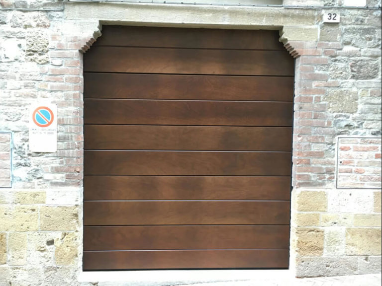 Okoume sectional garage doors (2)