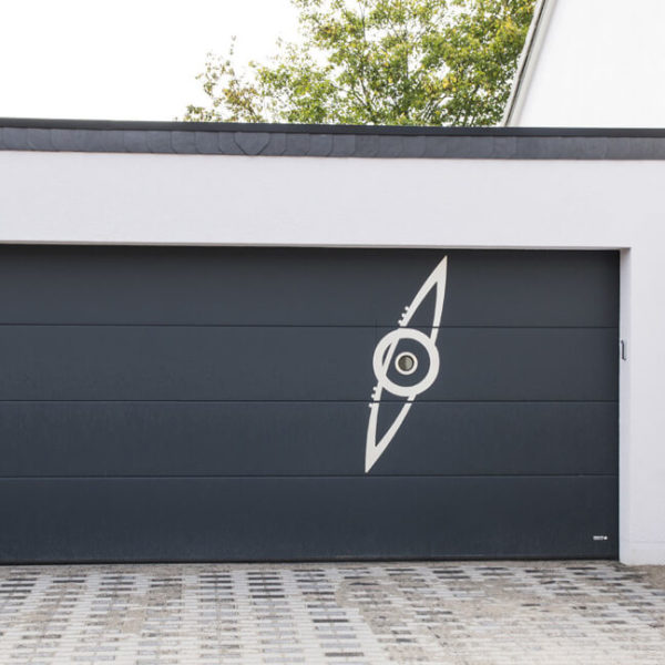 Custom design garage door
