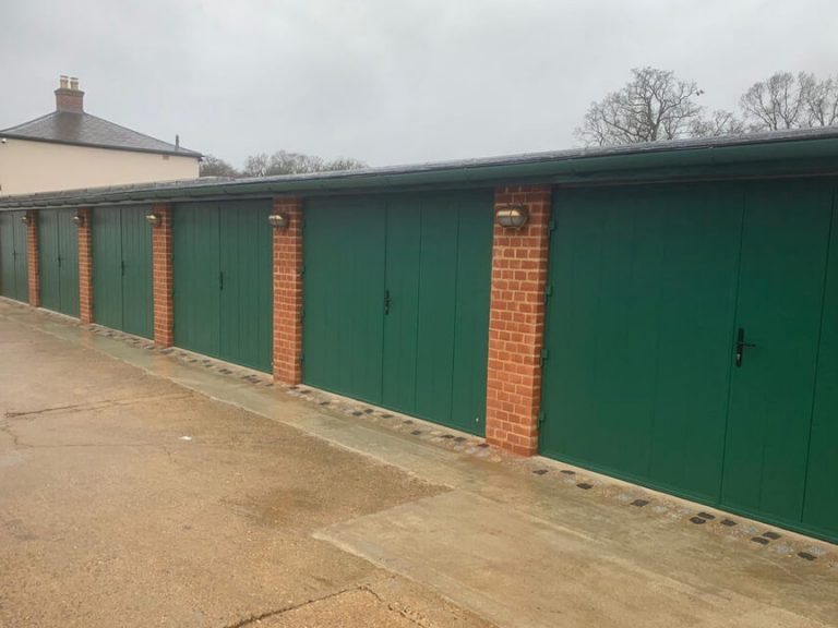 Side-Hinged Garage Doors in series