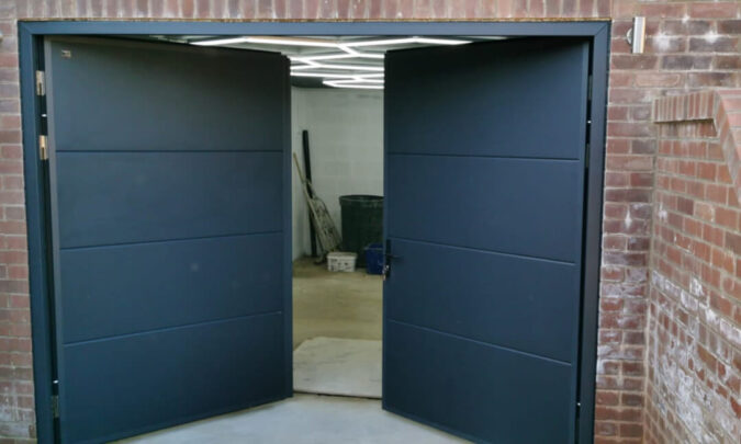 Side Hinged Garage Doors (135) Inwards opening Side-Hinged Garage Door