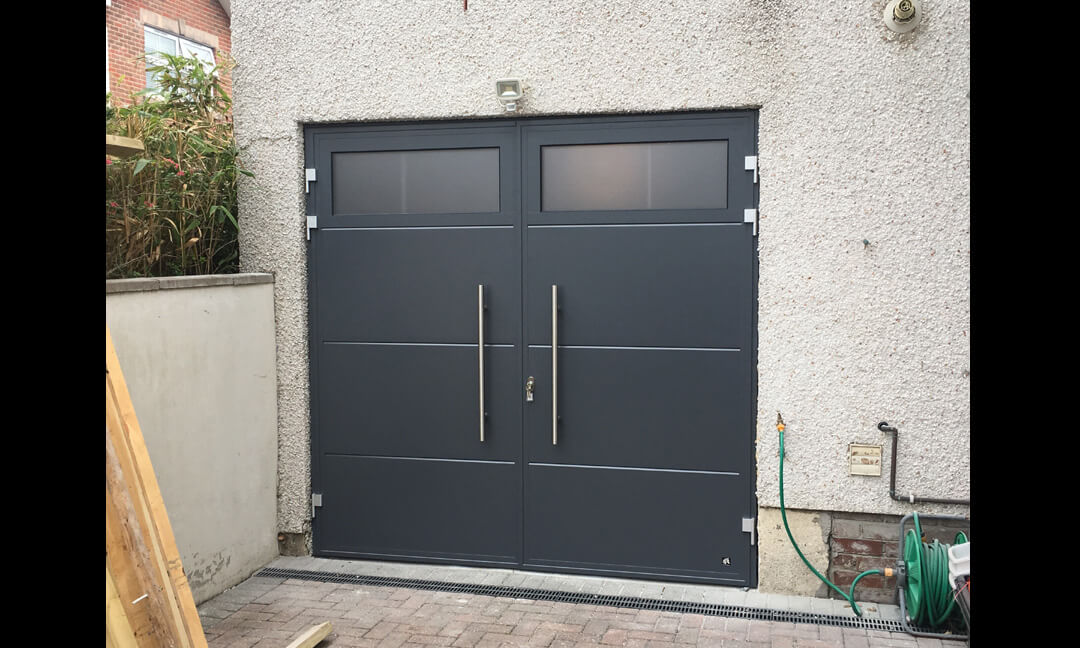 Insulated Side Hinged Garage Doors, Modern Garage Door Handle