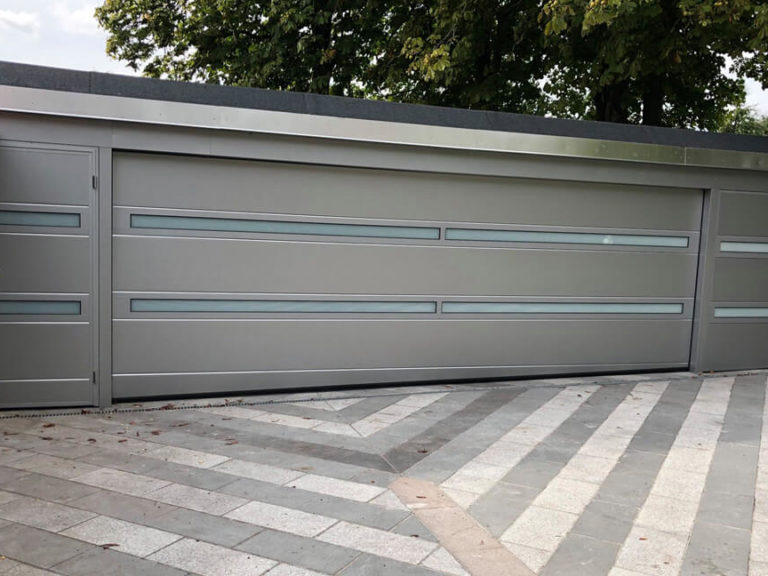 'Slim' design garage door & side door
