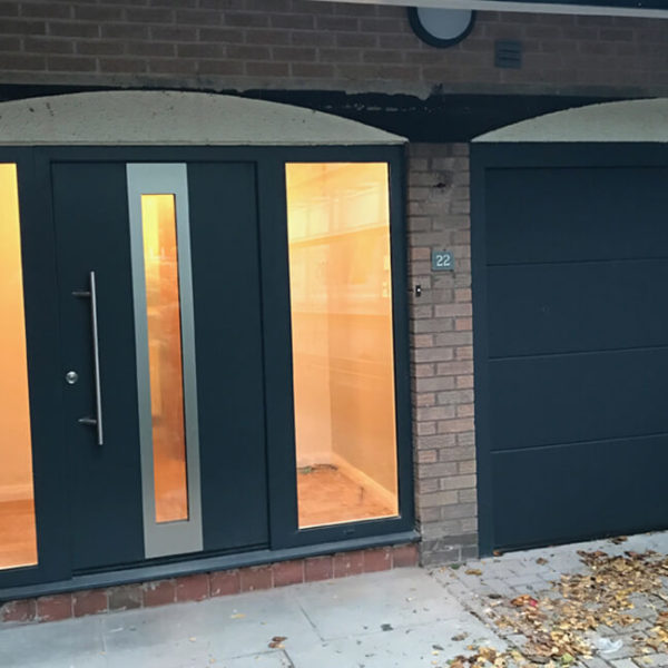 Front door design 601 with 2 sidelights & cill profile