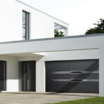 'Nordic' design garage door perfectly complements the whole house design