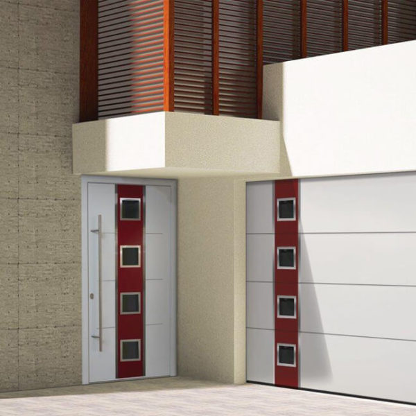 Matching design doors with same motif