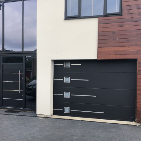 Matching appliques on front & garage doors