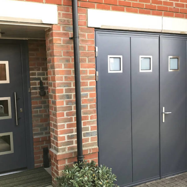 Matching doors with square windows