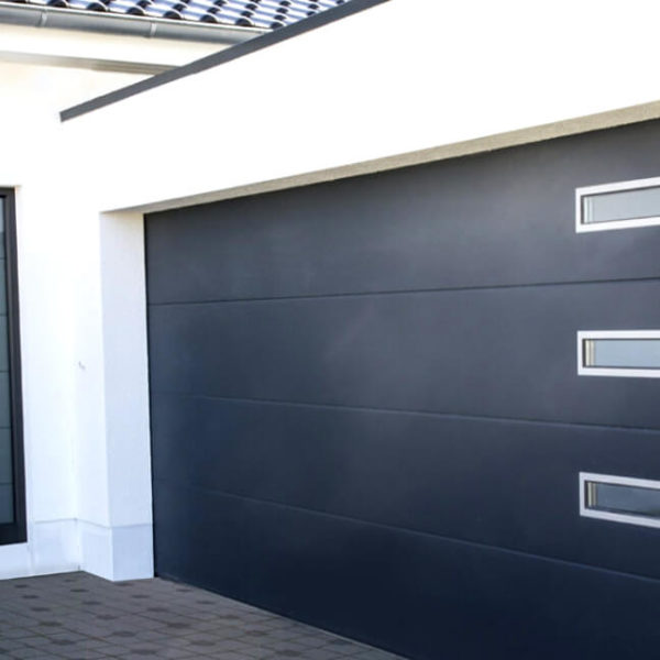 Front door with custom glazing