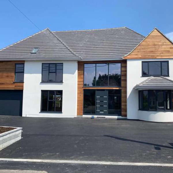 Ryterna front door design 609 with a letter-plate