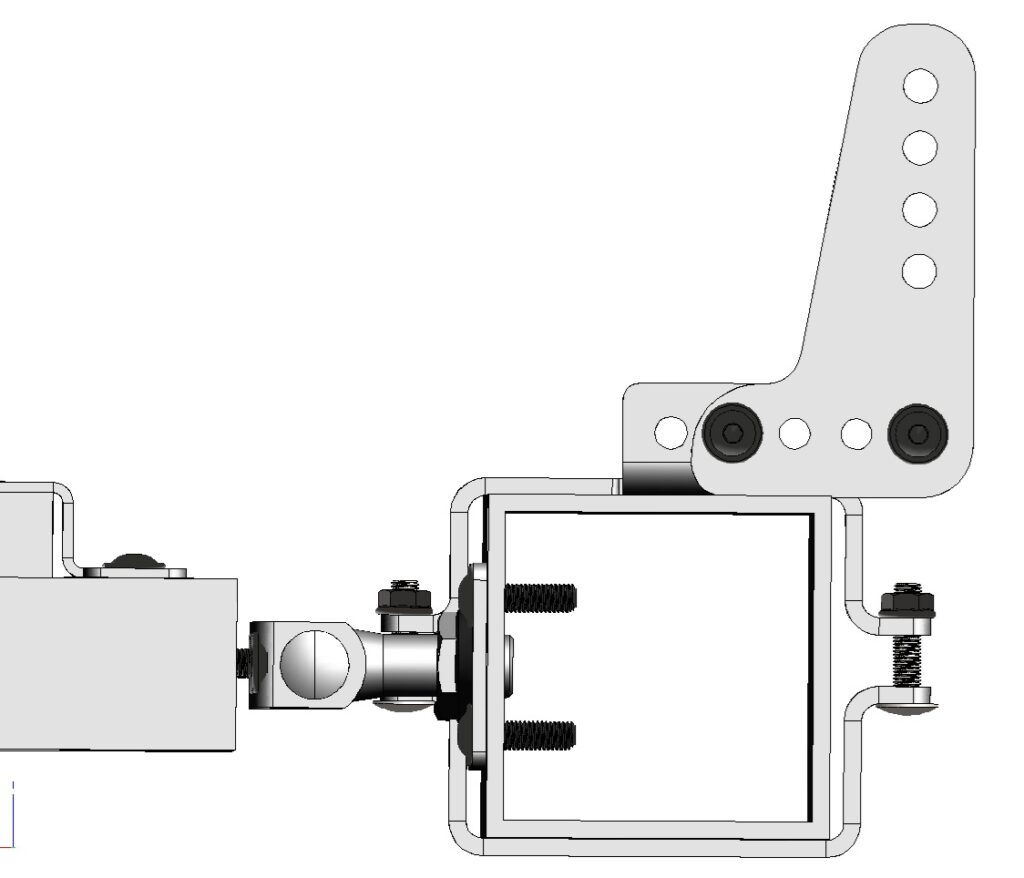 Swing gate operator coupling brackets