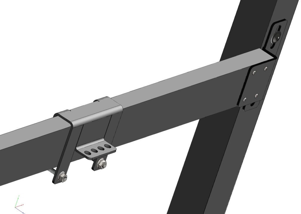 Swing gate operator coupling brackets